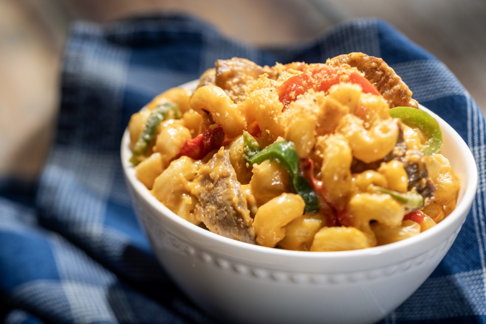 Cheesesteak Macaroni and Cheese