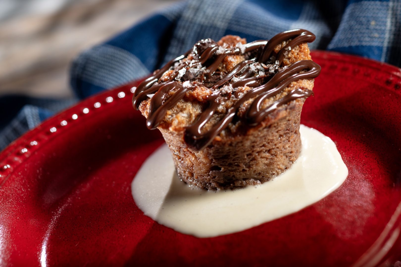 Smoked Chocolate Bread Pudding