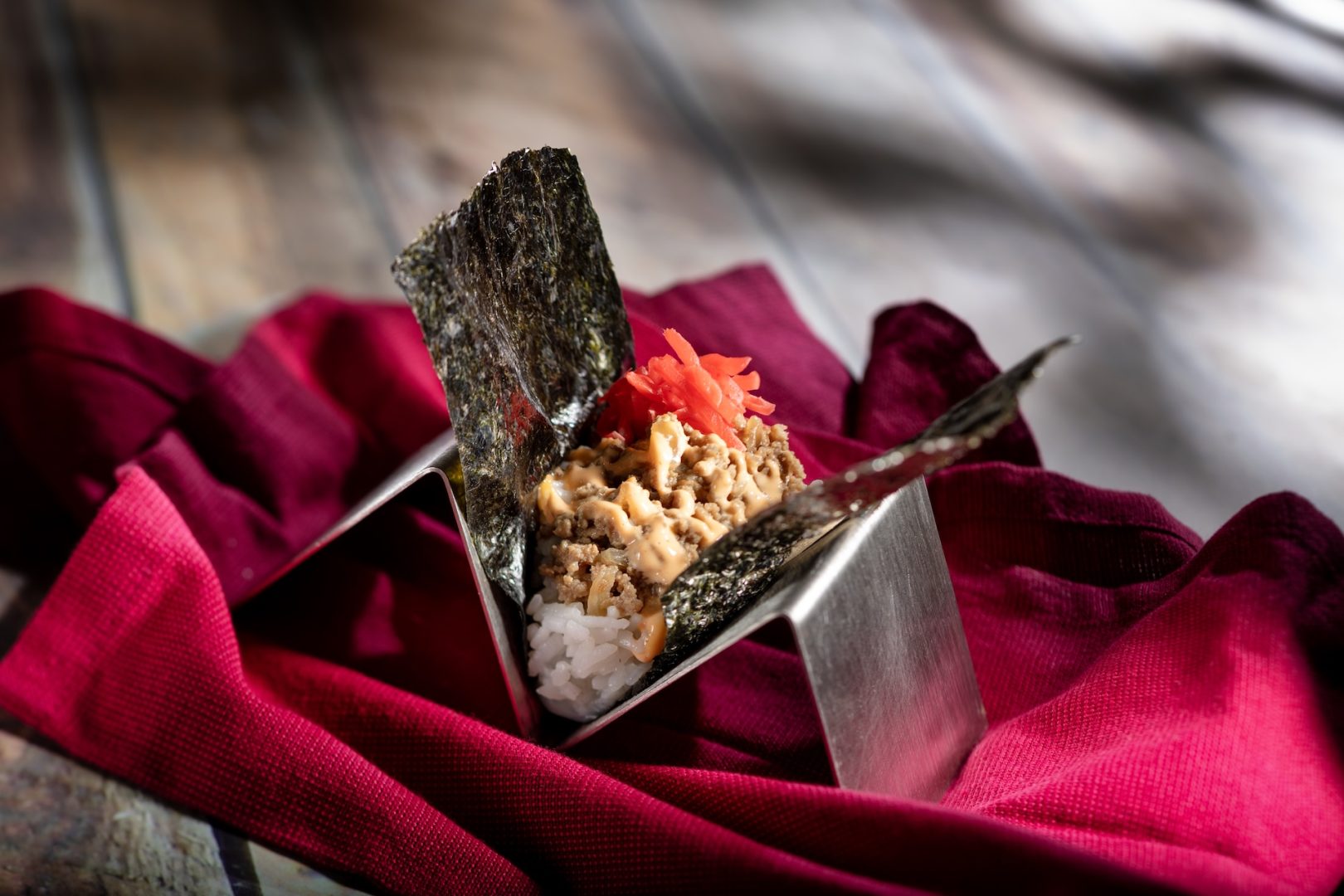 Beef Wagyu Temaki Hand Roll at Japan