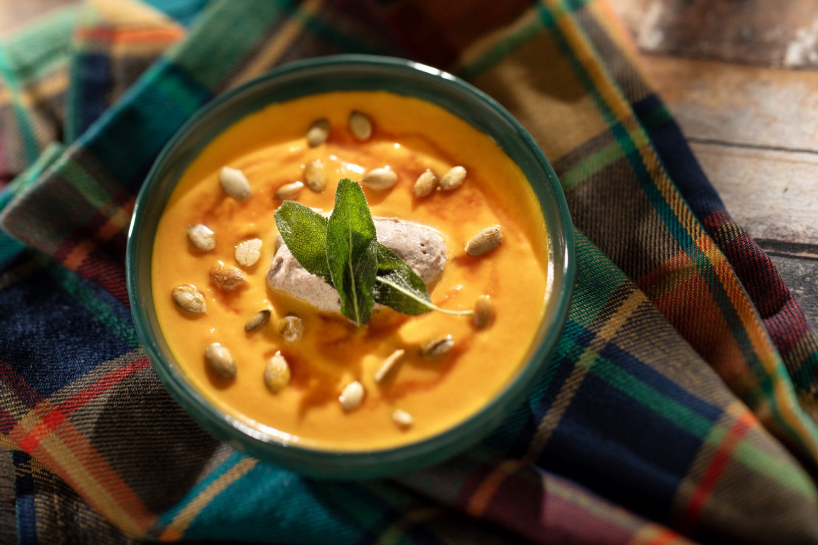 Butternut Squash and Ginger Bisque at Milled & Mulled