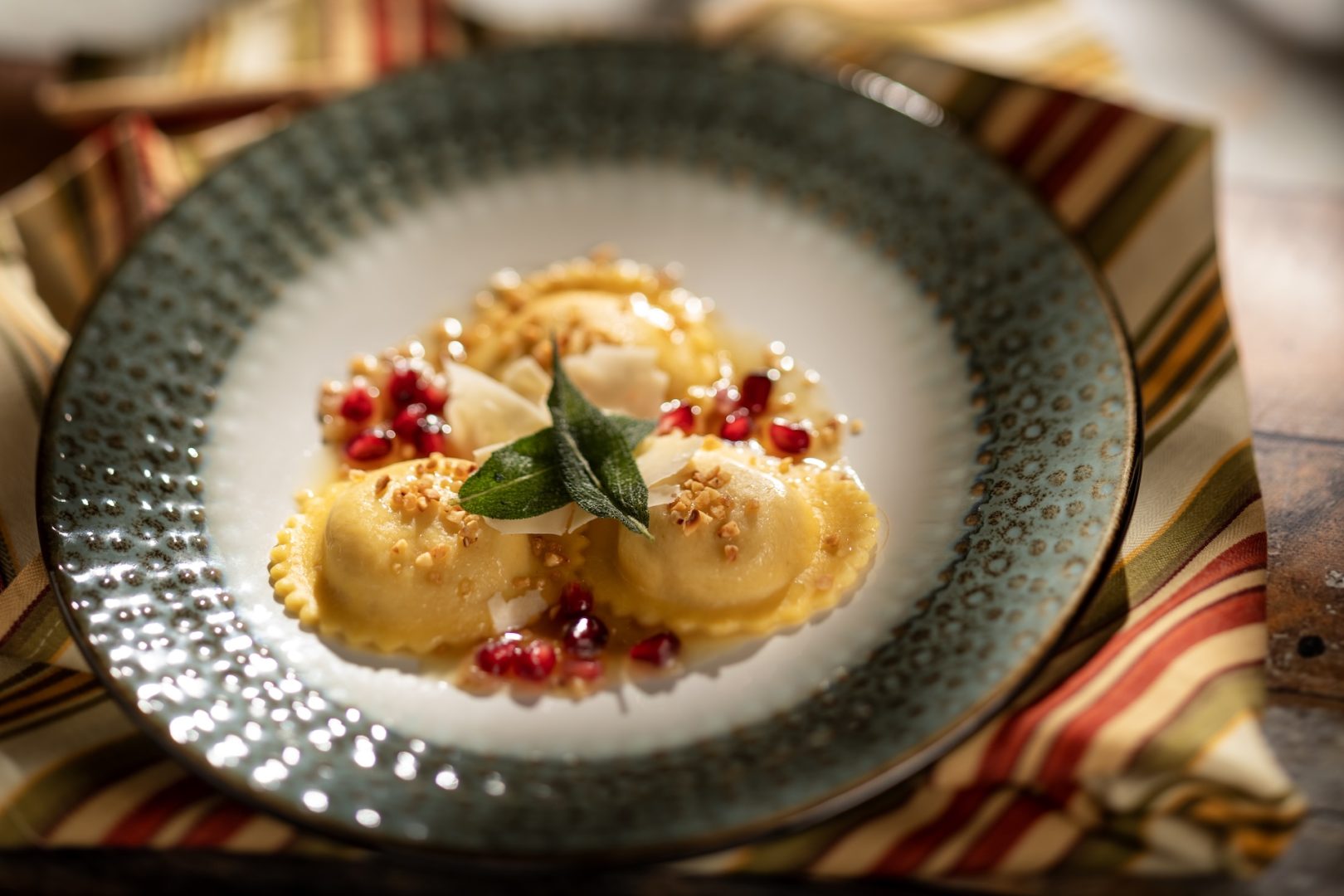 Pumpkin-Mascarpone Ravioli at Forest & Field