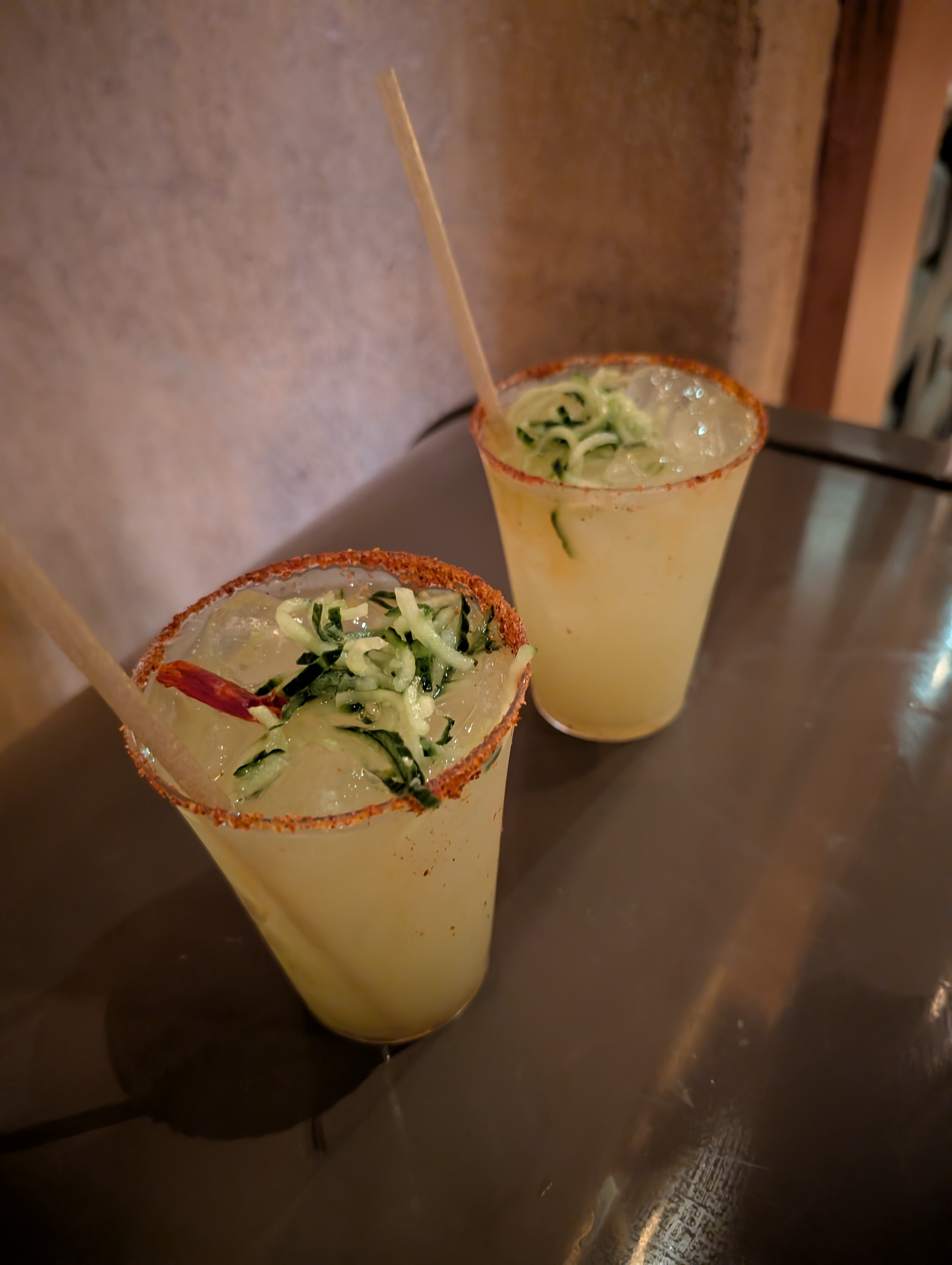 Cucumber Margaritas (spicy and non!)