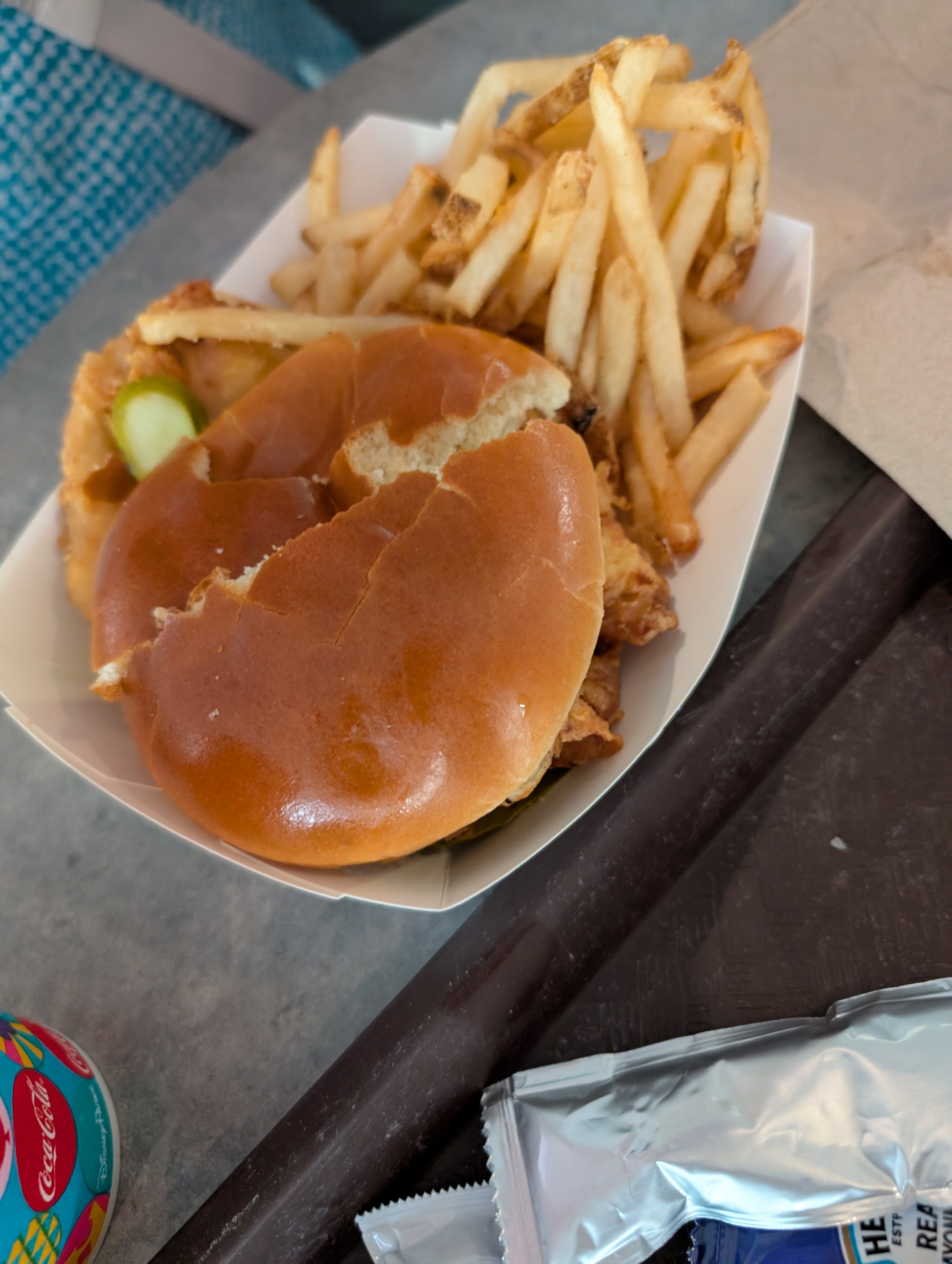 Fried Chicken Sandwich with Fries
